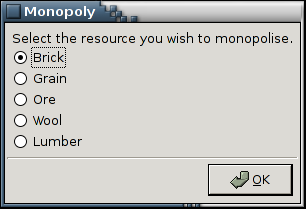 The monopoly dialog